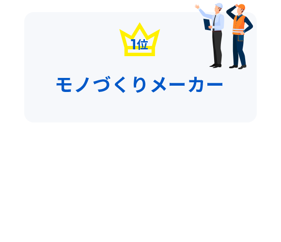 1位:モノづくりメーカー