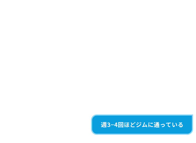 週3~4回ほどジムに通っている